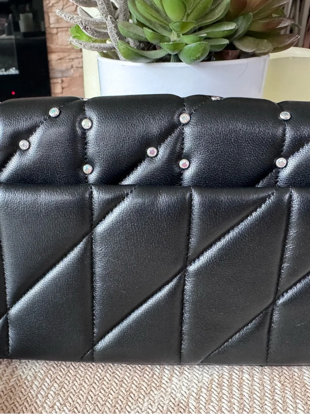 NEW Coach Tabby Crossbody Wristlet With Pillow Quilting And Crystal Rivets